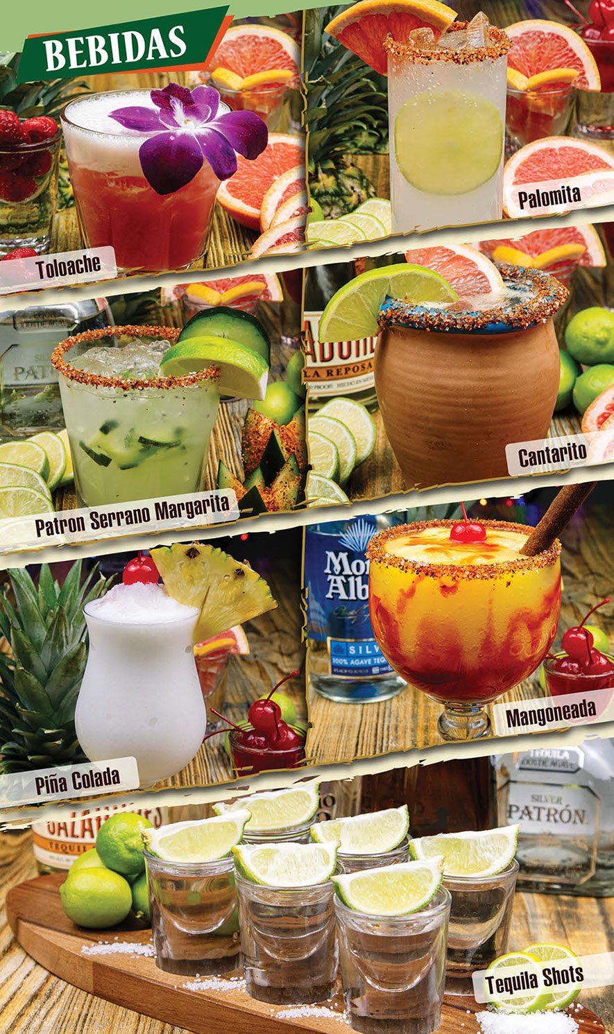 Las Margaritas Menu